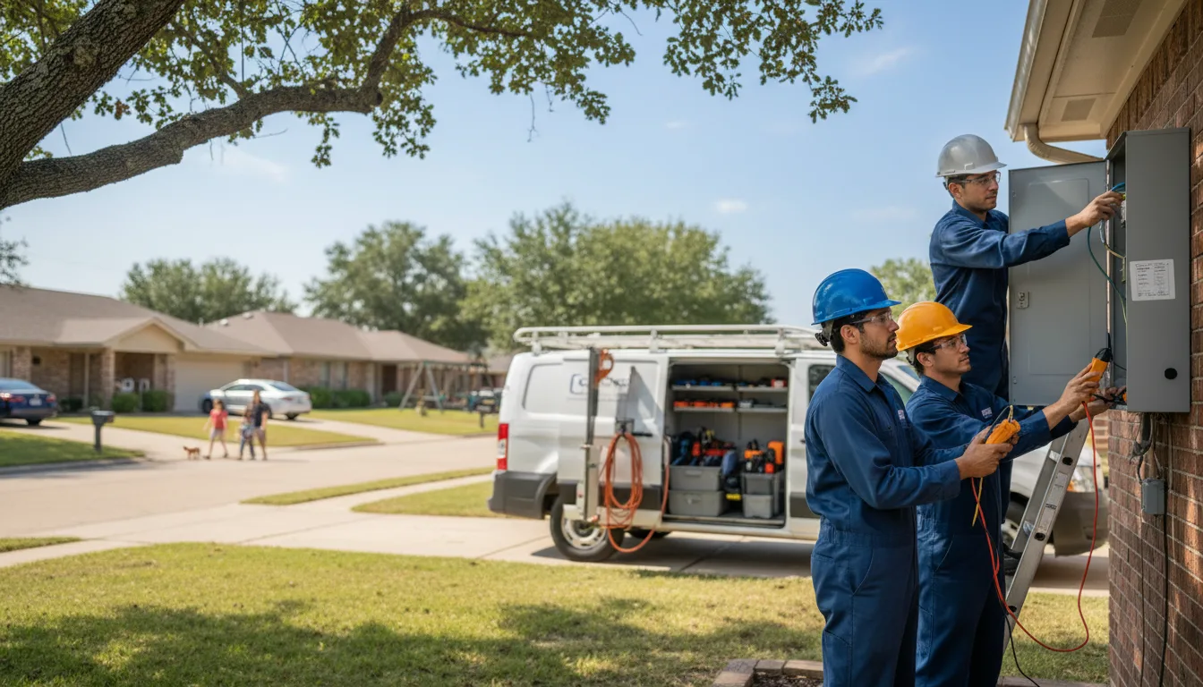 Certified electrician providing emergency electrical services in El Reno, OK
